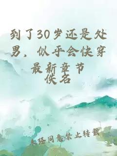 到了30岁还是处男，似乎会快穿最新章节